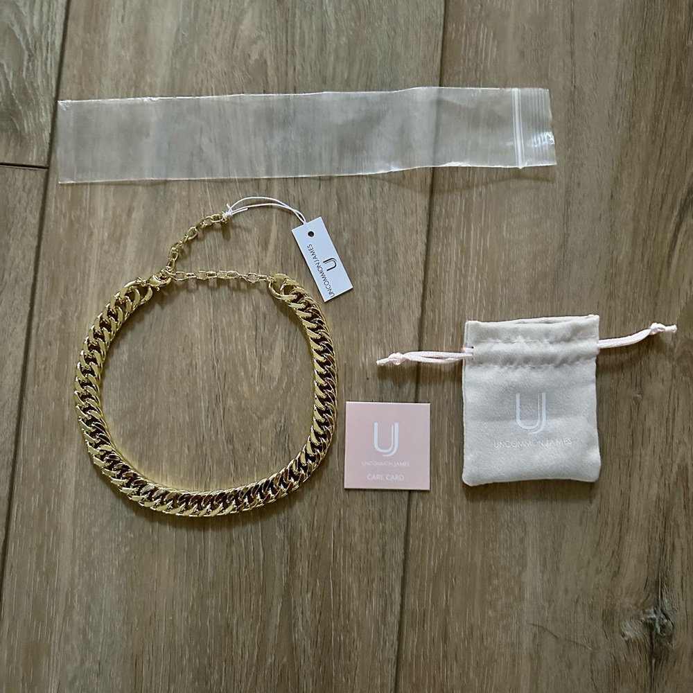 Uncommon James Gold Link Chain Necklace Adjustable - Picture 5 of 5